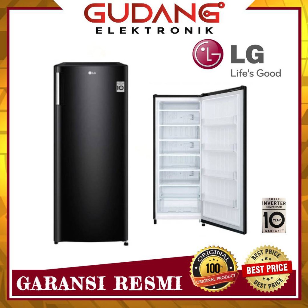 Jual Lg Freezer Gn Inv Bk Smart Inverter Rak Freezer Es Es Batu Asi Dll Shopee Indonesia