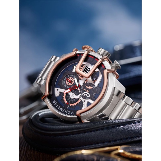 JAM T5 H 3838 ORIGINAL JAM TANGAN PRIA T5 H3838 TAHAN AIR CRONO AKTIF