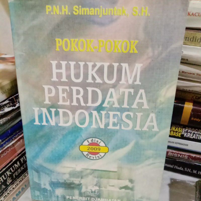 

Pokok-pokok hukum perdata Indonesia by Simanjuntak