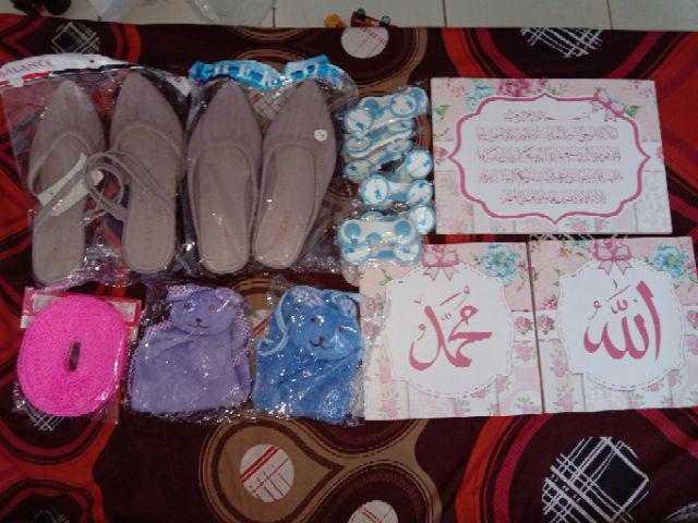 Hiasan Dinding - Kaligrafi 1 Set Shabby Pita Chic Pink