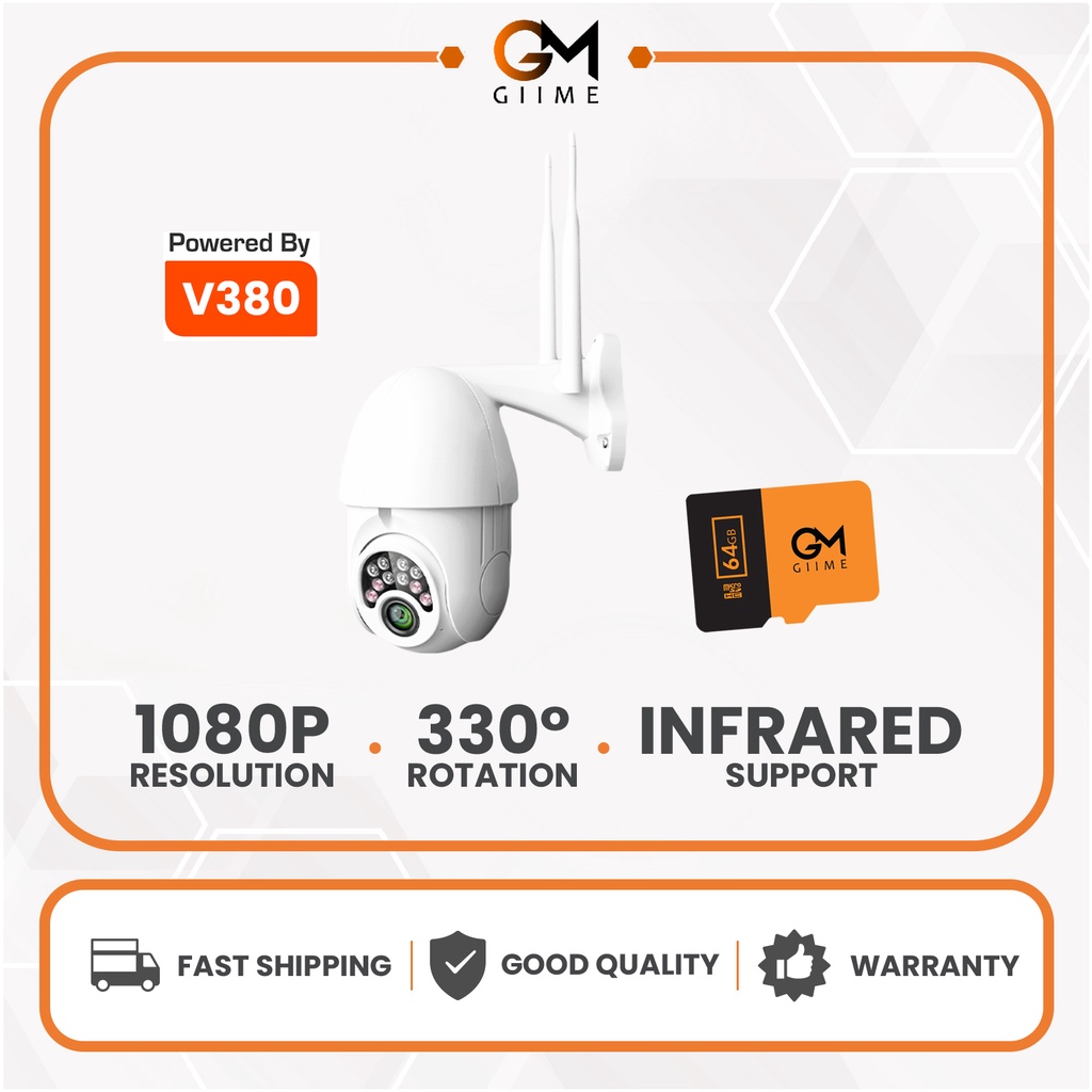 Giime.Id - Astro Cctv Camera Outdoor Waterproof Camera 3Mp Infrared Onvif Connect Nvr Dvr-CCTV+64GB