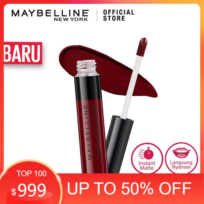 Maybelline Sensational Liquid Matte Lipstick - Soft Wine