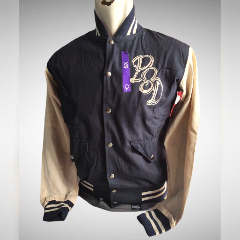 OBRAL JAKET VARSITY ORIGINAL PETER SAYS DENIM R ORIGINAL LEATHER