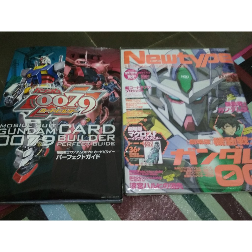 majalah gundam battle card UC series dan new type majalah