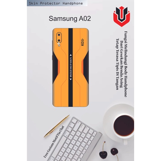 Isi 2pcs Garskin Hp Samsung A02 Motif FF - Free Custom Motif via Chat