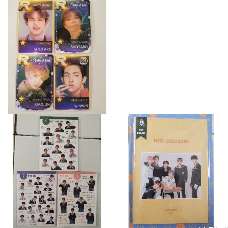 STICKER SET MARK NCT DREAM BACK TO SCHOOL, LENTICULAR JAEMIN WINWIN XIAOJU  PHOTOCARD NCT RESONANCE