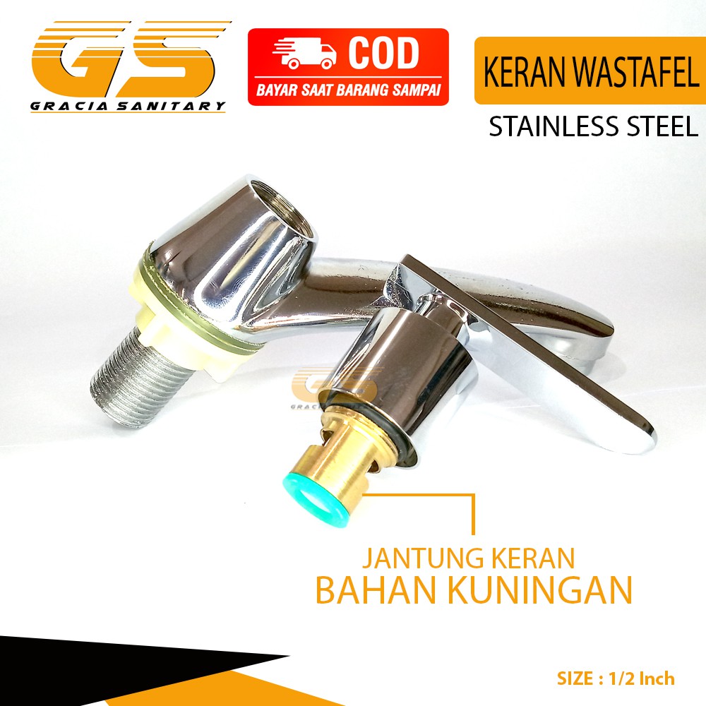 Kran Wastafel Keran Air Washtafel Handle Engkol Murah