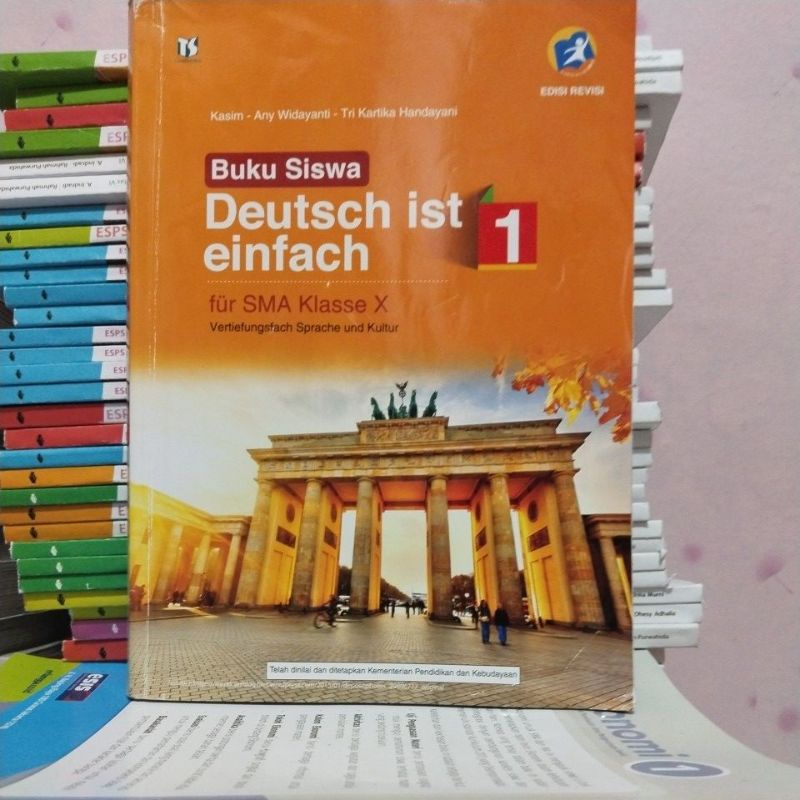buku bahasa Jerman/deutsch ist einfach kelas X/10/1 sma tiga serangkai