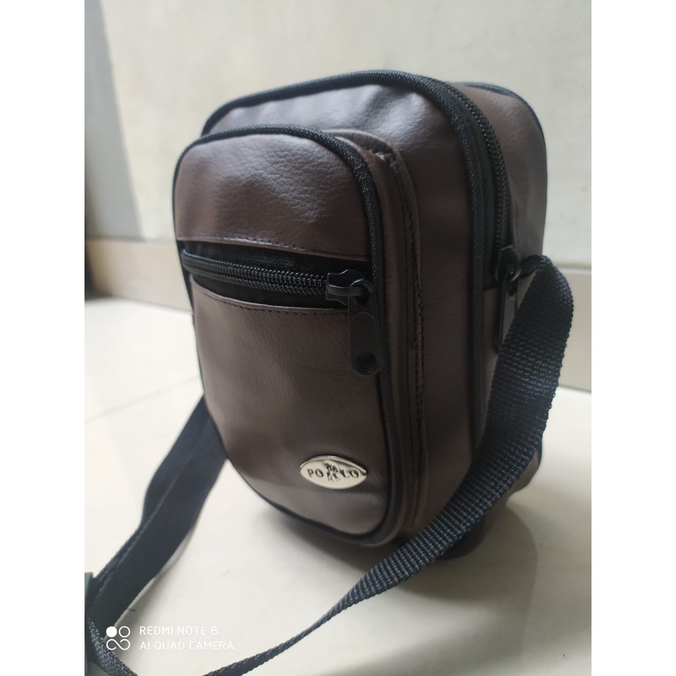 Tas Kulit Slempang Polo Spon ( HARGA GROSIR ) Tas Pria - Tas Wanita - Tas Anak - Tas Hp - Tas Murah - Tas Pinggang - Tas Slimbag - Tas Kulit