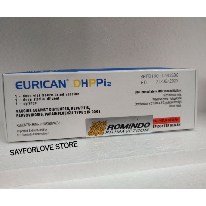 Vaksin Anjing Eurican 4/ E4 / Puppies - Obat Vaksin Hewan Anjing