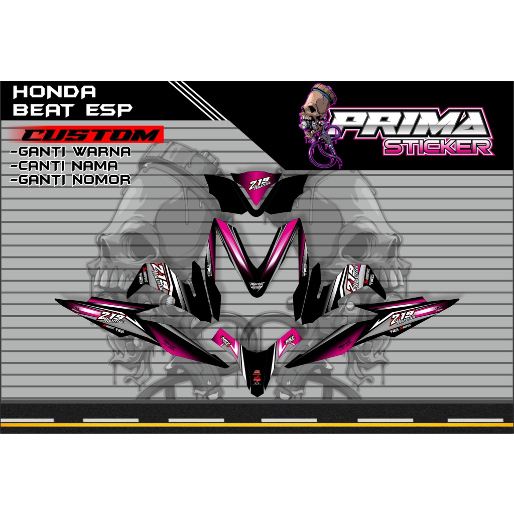 Decal Sticker honda Beat esp custom full body, beat esp