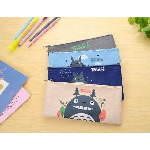 

NR tempat pensil kain kanvas totoro stationary korea alat tulis stp012 krem