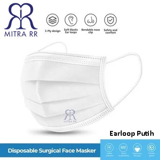 Masker 3 Ply Earloop Headloop Disposable Protective Face Mask – Masker Non Medis Sekali Pakai Hijab