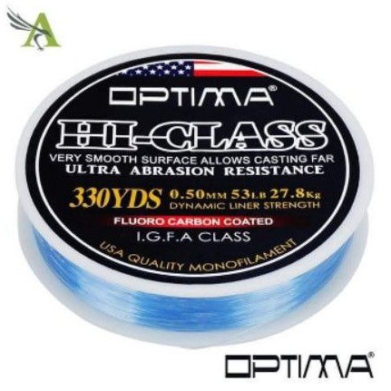 LINE MONO OPTIMA HI-CLASS FLUOROCARBON (Color CLEAR &amp; GREY CLEAR)