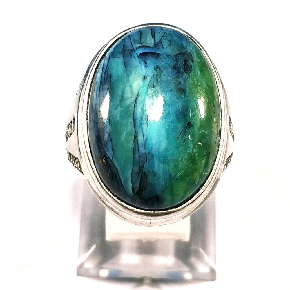 CINCIN NATURAL GARUT CIKOLAK BLUISH MOTIF COLLECTOR ITEM