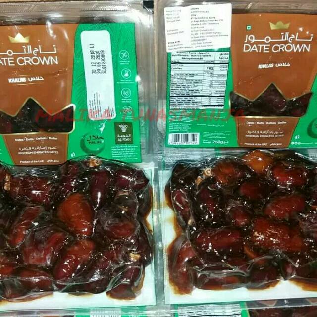 

KURMA DATE CROWN KHALAS 250gr TERMO BEST QUALITY