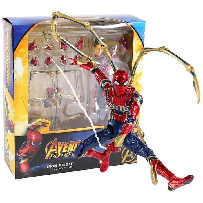 JK -  SHF IRON SPIDER MAN MAFEX AVENGERS ENDGAME ACTION FIGURE SPIDERMAN