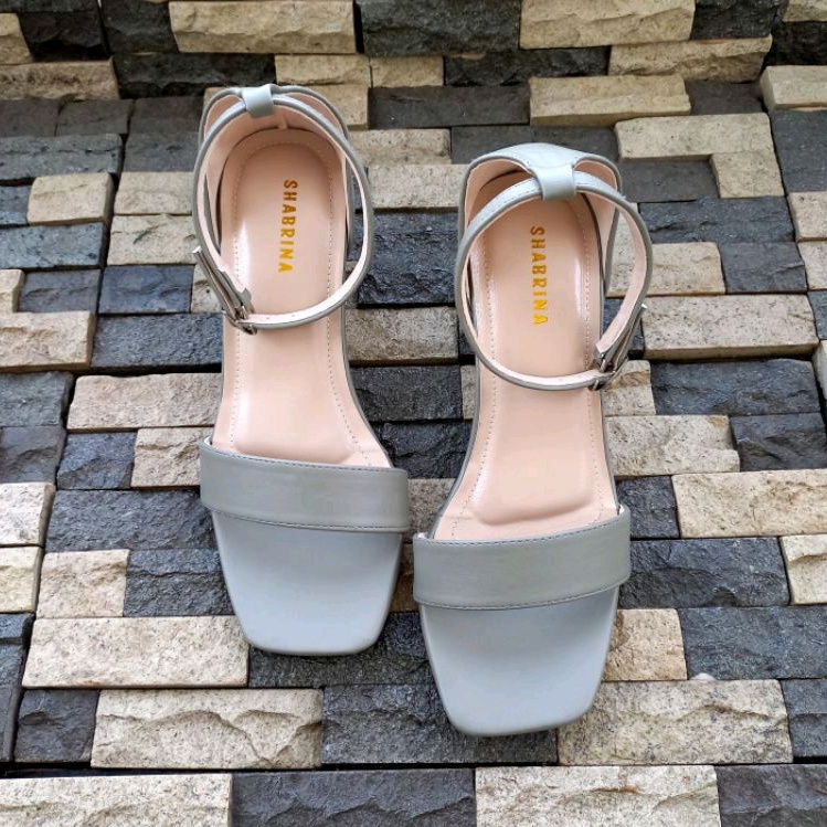 Shabrina Heels Olivia Gray Sepatu Big Size Jumbo 41-45