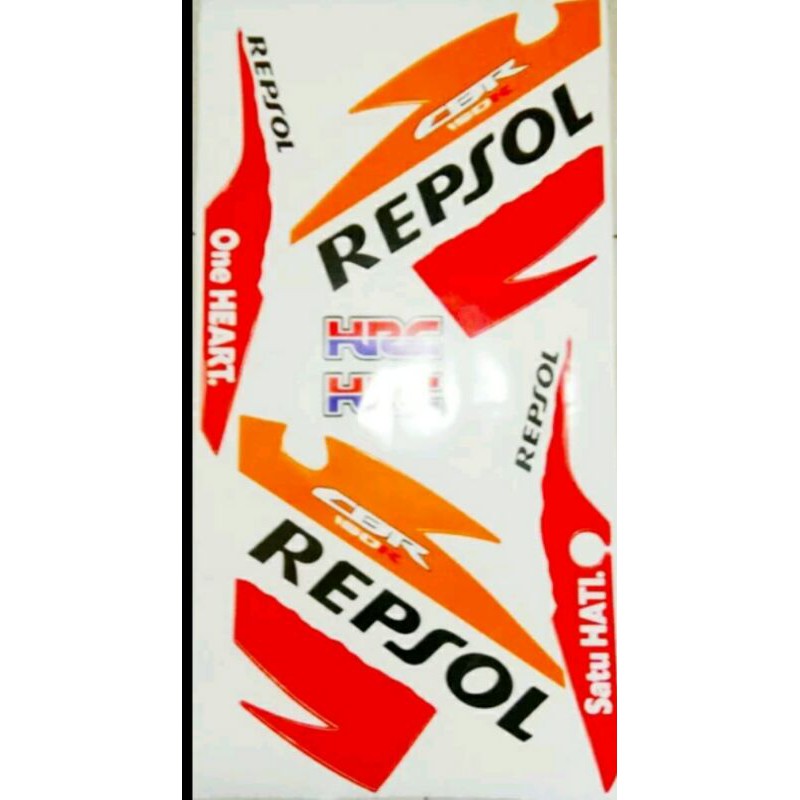 Striping sticker CBR 150 fi Thailand Repsol 2011 2012