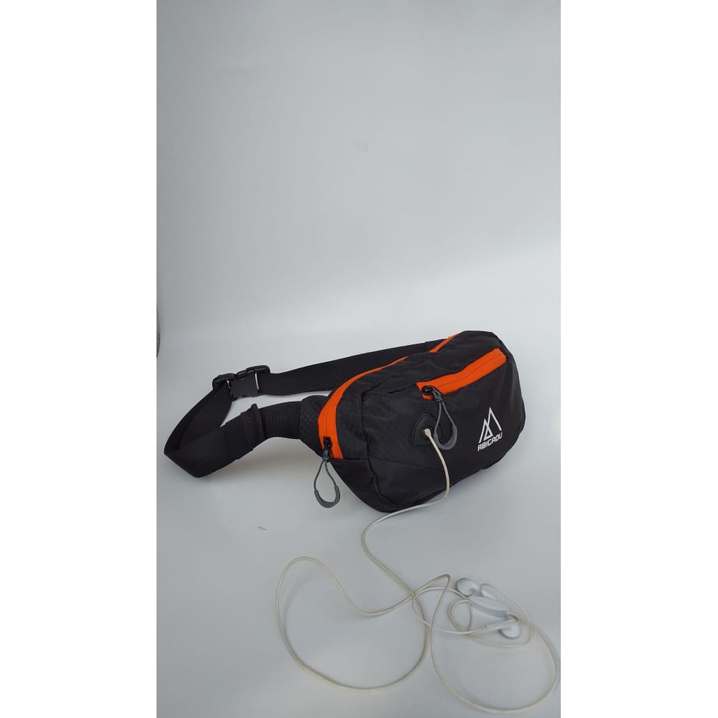 Daily Waistbag Kasual / Tas Selempang Kasual Pria Light Orange | ABIGADU