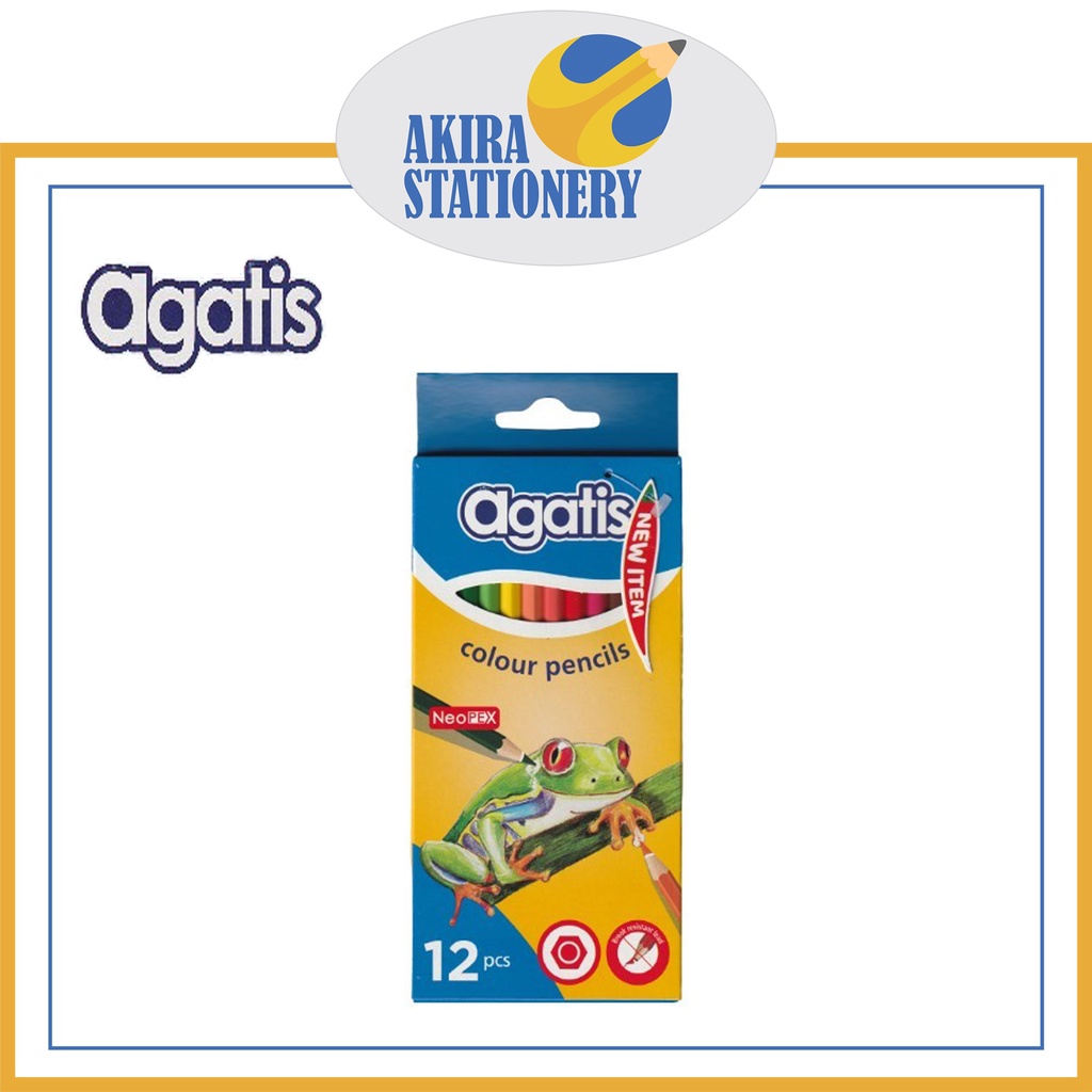 

Pensil Warna AGATIS Neopex 12 W Color Pencil 12 Colours NH 12 C SET ( 12 WARNA )