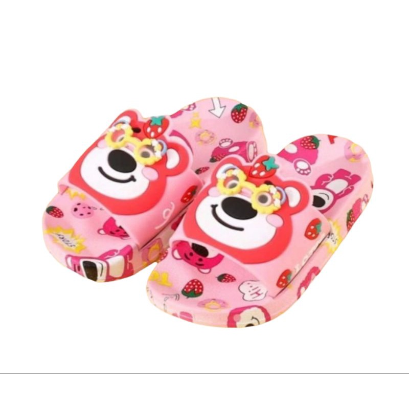 Sandal Selop Anak Cewek motif Bear Sandal jelly anak perempuan Import