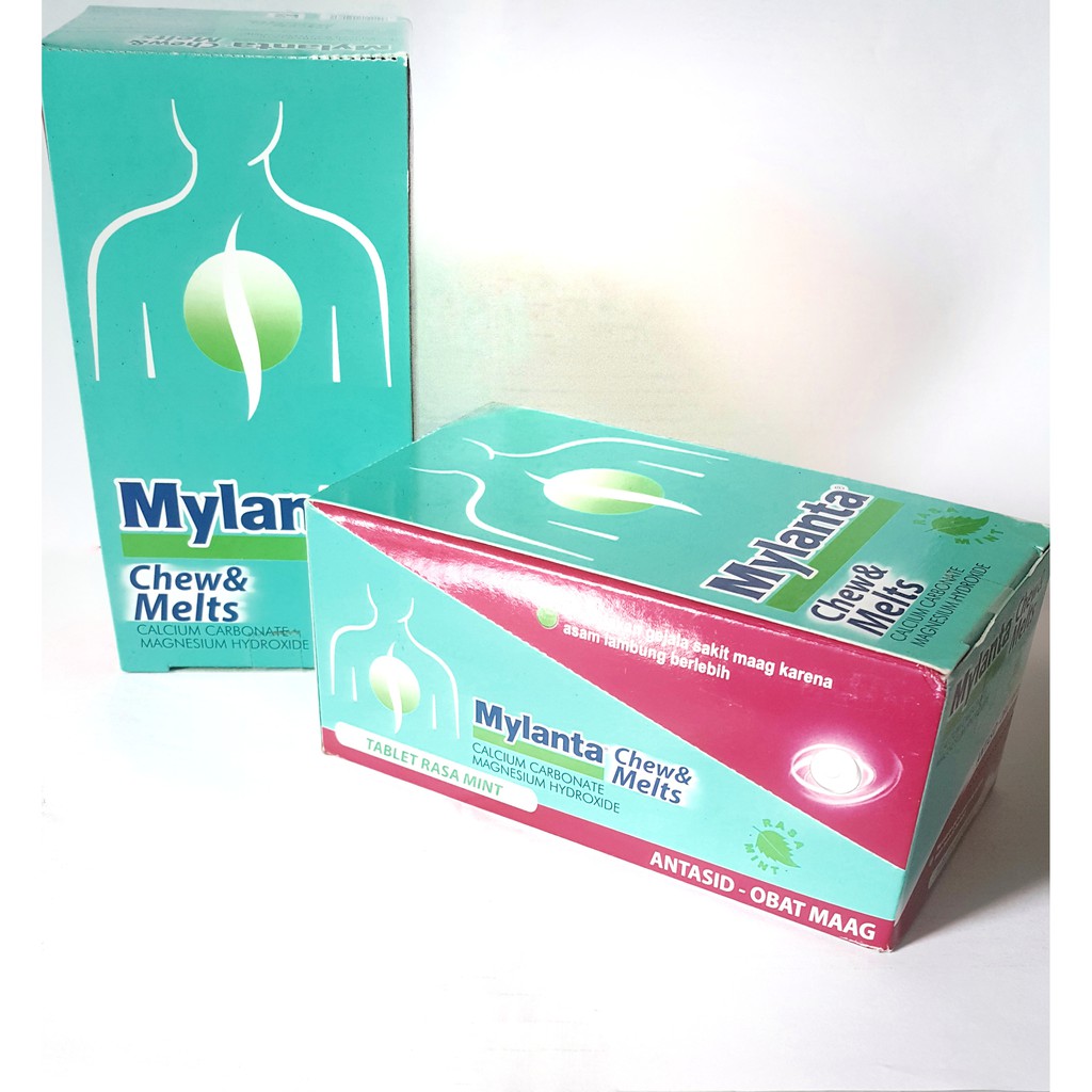 Mylanta Chew & Melts 12 pak / (1 pak isi 4 tablet)