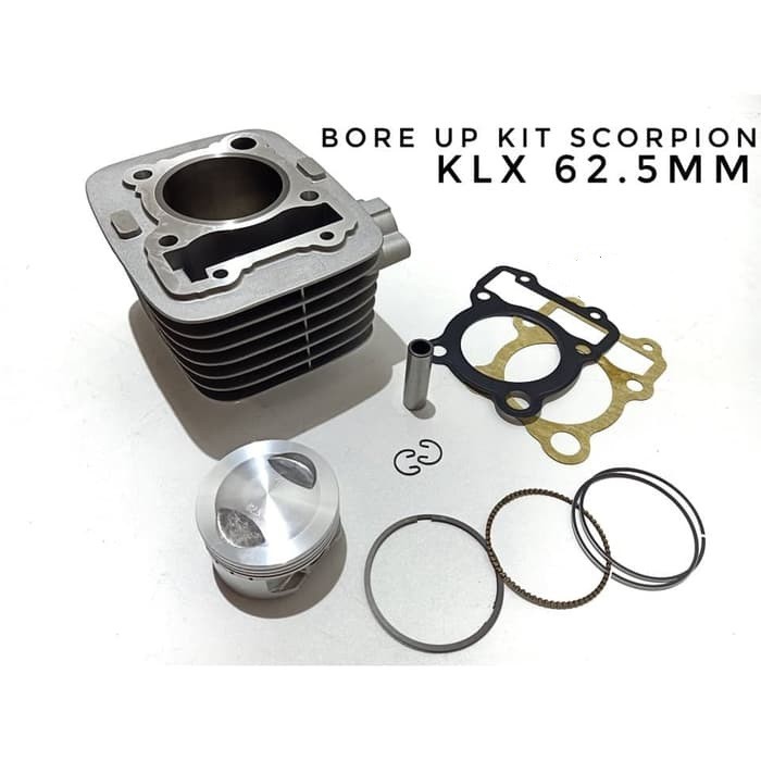 Blok Seher KLX 150 D Tracker - Blok Bore Up Seher Mesin KLX Dan D Tracker Scorpion Bore Up 62 5 Mm