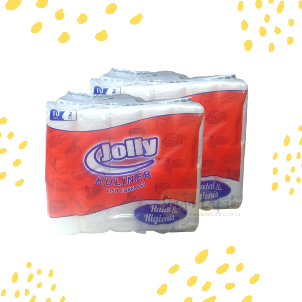 Tisu Jolly Kuliner Coreless Kuliner isi 10 Roll 2 ply