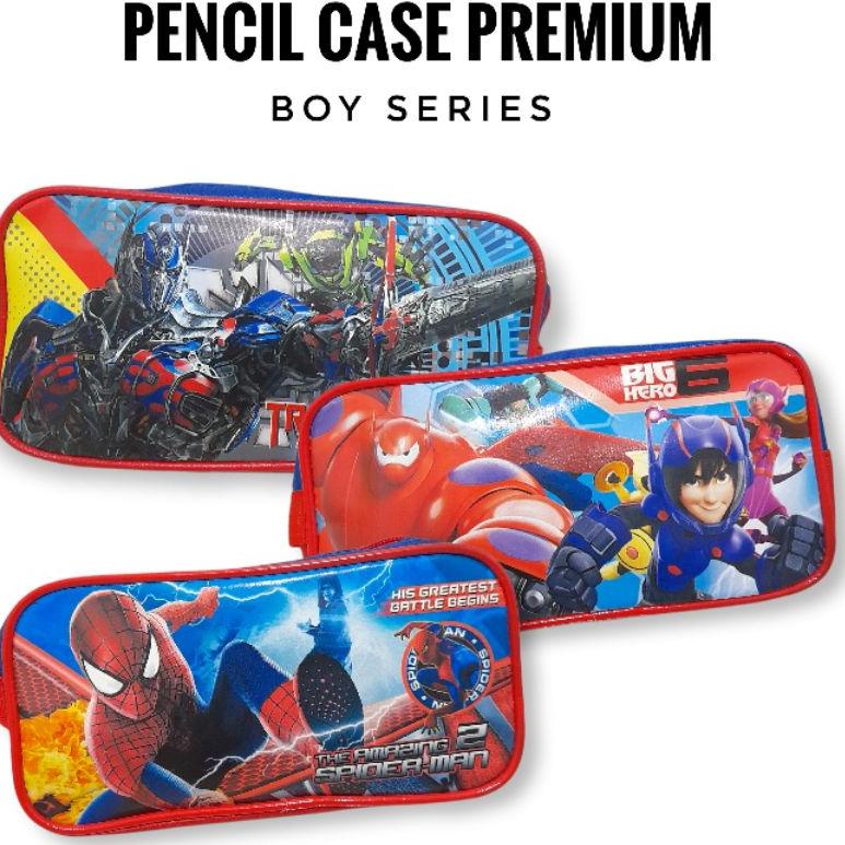 

(G4M7) ★ PENCIL CASE PREMIUM BOY SERIES | PENCIL CASE KARAKTER PREMIUM | TEMPAT PENSIL ANAK SUPERHERO //Just@today