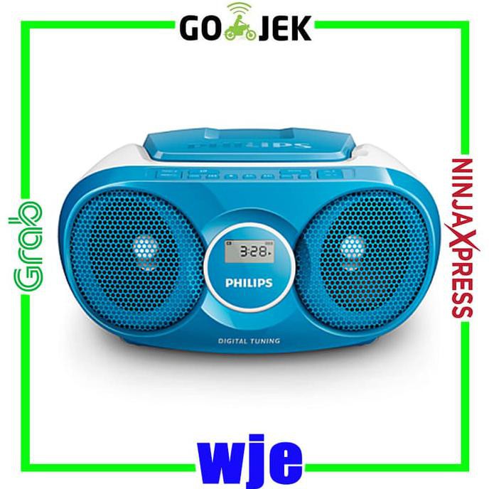 PHILIPS AZ215 Audio Player CD/FM RADIO Speaker - Biru