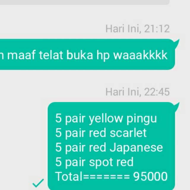 Paketan Guppy dan endler September