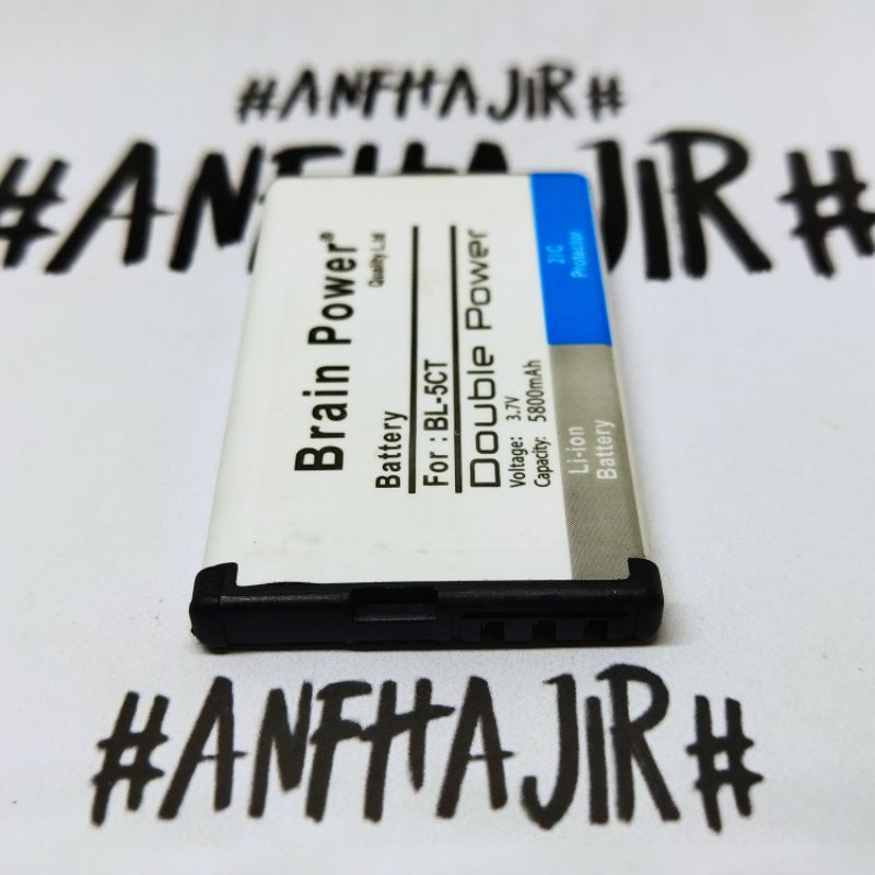 BATERAI NOKIA 3720 6303i CLASSIC 5630 XPRESS BL-5CT BL5CT BL 5CT BRAIN DOUBLE POWER (5800 mAh) 2IC P