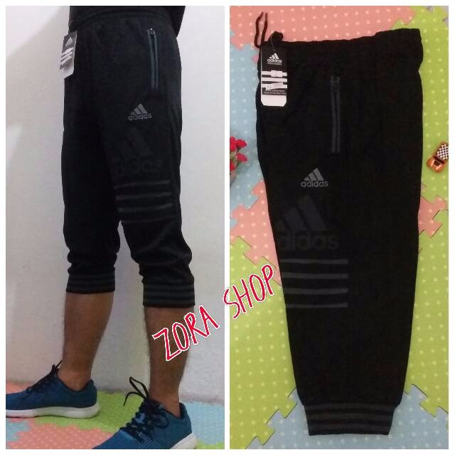 IMPORT Celana Training Jogger 3/4 Adidas Import with Hangtag Adidas Running TERMURAH