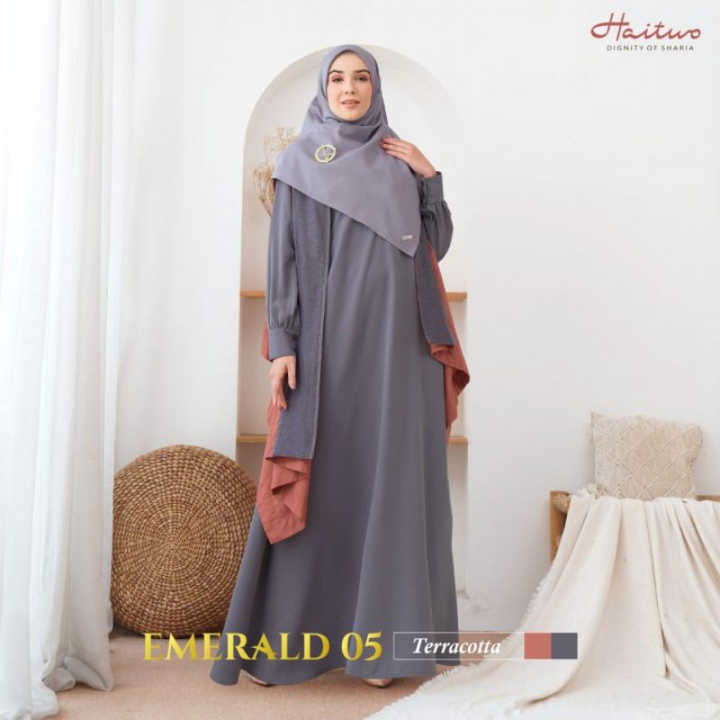 HAITWO EMERALD 05 GAMIS PLUS HIJAB