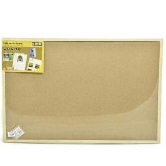 

Bi-Silque Cork Board Pin / Papan Mading Kayu Fibre 90X60 Cm Serbaguna