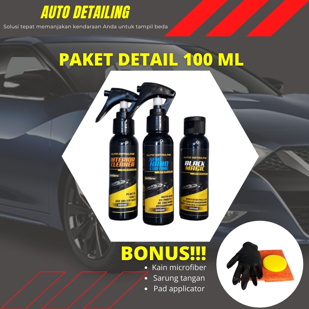 Nano Coating - Pembersih Interior - Back to Black (Paket Hemat) 100ml