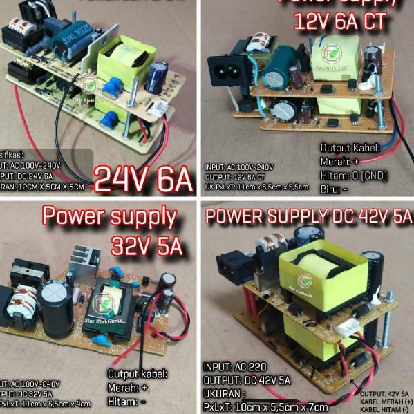Keluaran Terbaru.. Adaptor power suply 12V 3A / 15V 3 A / 24V 3A / 32V / 42V  CT atau Non CT