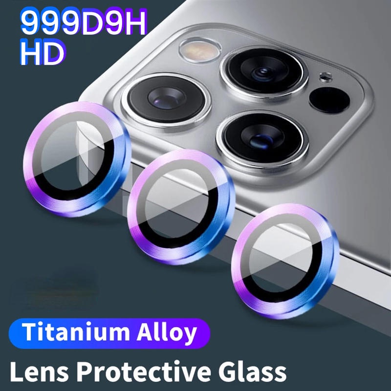 Pelindung Lensa Kamera Bahan Titanium Alloy Untuk IPhone 14 Pro Max 14 Plus 14Pro 14ProMax