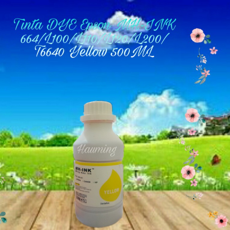 Tinta Cair Refill DYE INKJet Korea Epson 664 L100 L110 L120 L200 L210 L300 L550 L555 Yellow 500ml