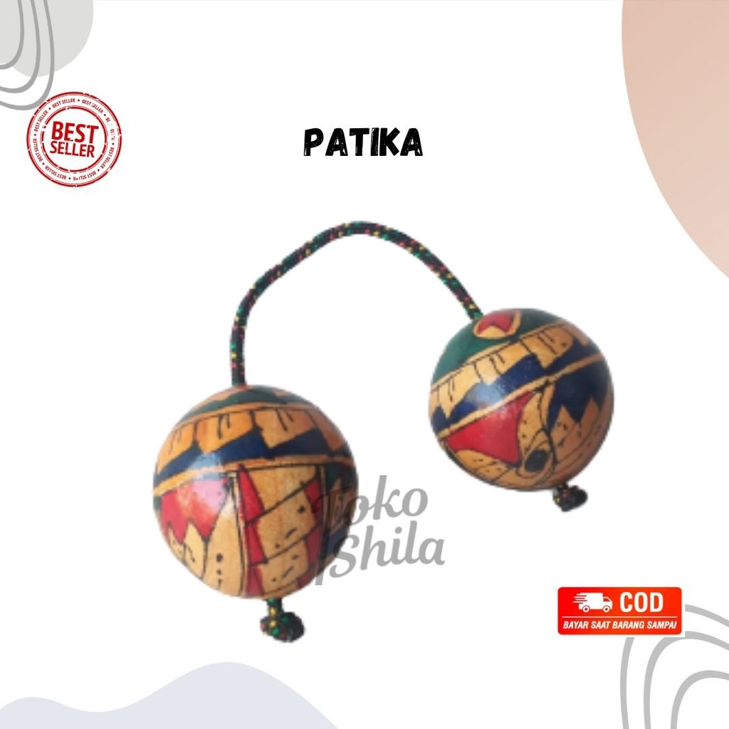 Marakas Patica Asalato Kosika Kashaka Shaker Kayu Alat musik Tradisional