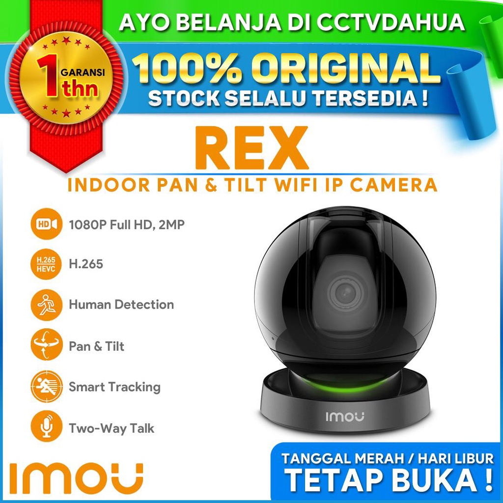 IMOU REX IPC-A26LP 2MP 1080P H.265 Pan &amp; Tilt Two-way talk Wifi Camera