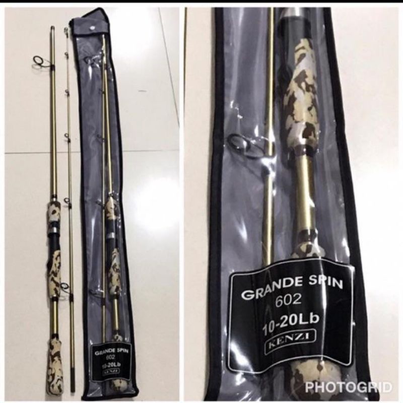 Joran Kenzi Grande Spin 180cm 7-15 lbs / 10-20 lbs harga termasuk packing pvc