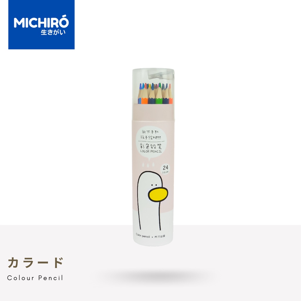 

Michiro Pensil Warna Import Korea Isi 24 pcs Korea Color Pencil
