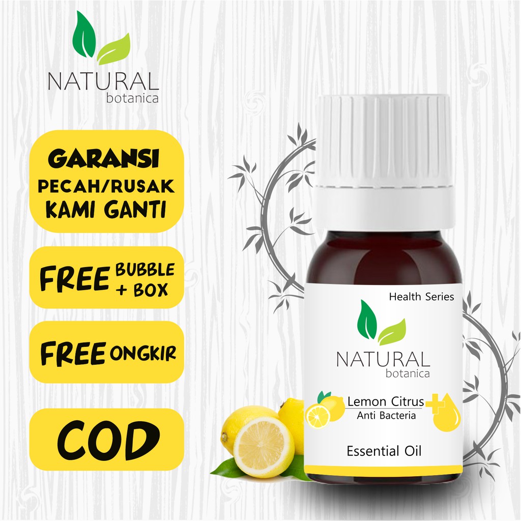 Natural Botanica Lemon Citrus Essential Oil Pure Minyak Esensial AromaTerapi Diffuser Humidifier