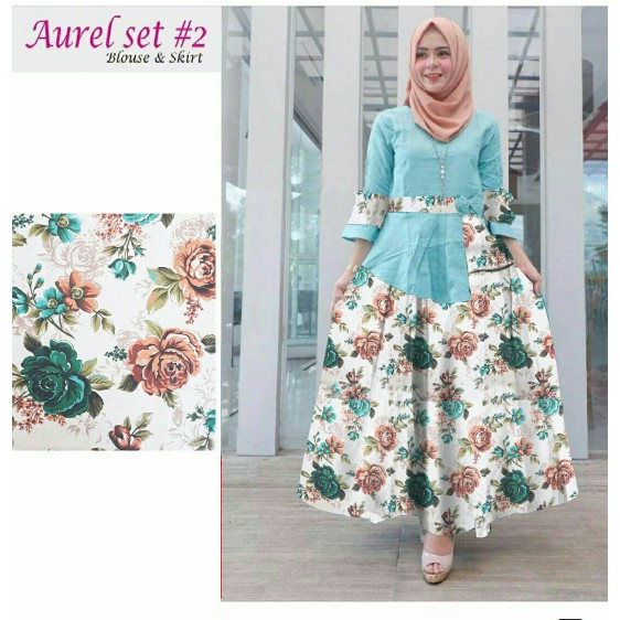 SALE    Baju Busana Muslim Setelan Kulot Modern Wanita Set Rok Aurel Tosca   New Produks