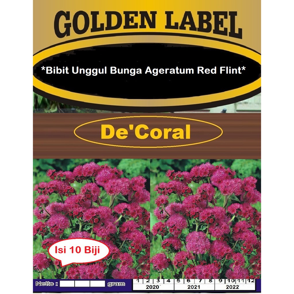 Bibit Bunga Ageratum Red Flint | Benih Ageratum Red Flint