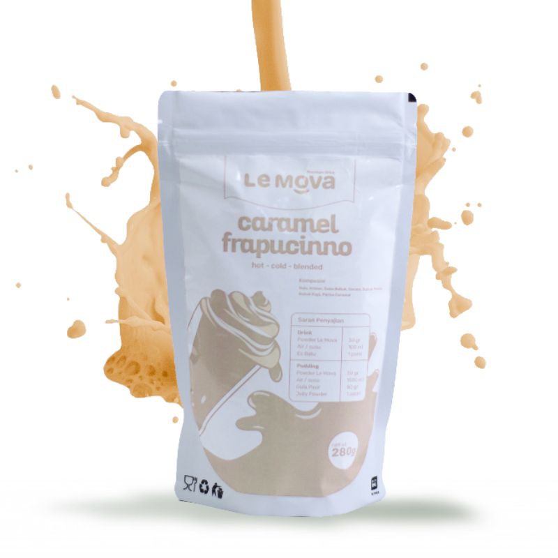 

Caramel Coffe Frapucinno 280 grm Lemova Rattubeverage / Bubuk Minuman