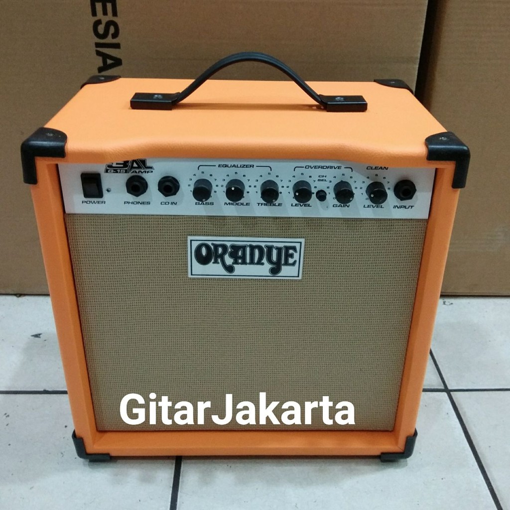 Jual Ampli Gitar dan Bass Merk Oranye Ukuran 8 Inch ada Distorsi Murah