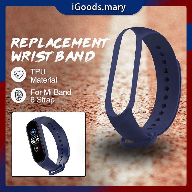 Strap Mi Band 6 5 Tali MiBand 6 5 Tali Jam Xiaomi Band 5 Pengganti Rubber